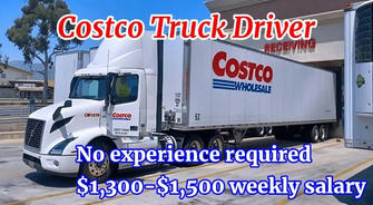 Costco Transport Jobs: New drivers welcome, fixed routes, daily return, weekly pay up to $1,500